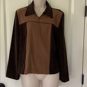 BRIGGS PETITE 2 TONE WOMENS SP JACKET